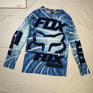 Fox‎ Racing Mens long sleeve jersey, blue/white motocross size XS